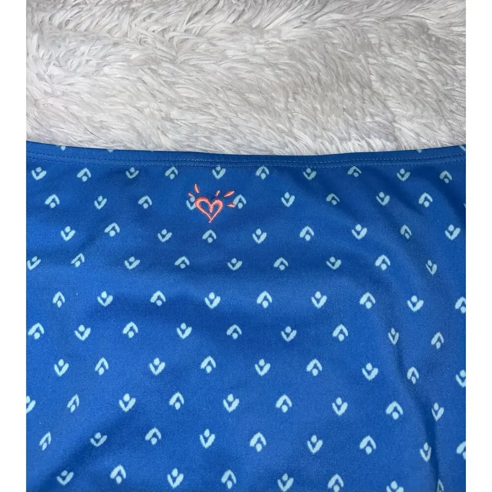 Justice Girls Sz. 20 Plus Blue Design Swim Bottoms. Cute